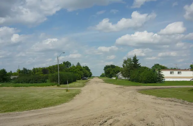 Main Street looking northeast from 1st Avenue
